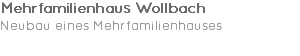 Mehrfamilienhaus Wollbach Neubau eines Mehrfamilienhauses